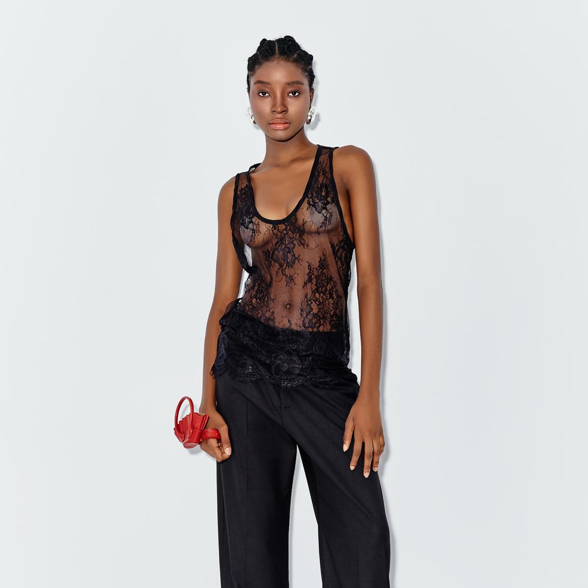 HYACINTH LACE TOP