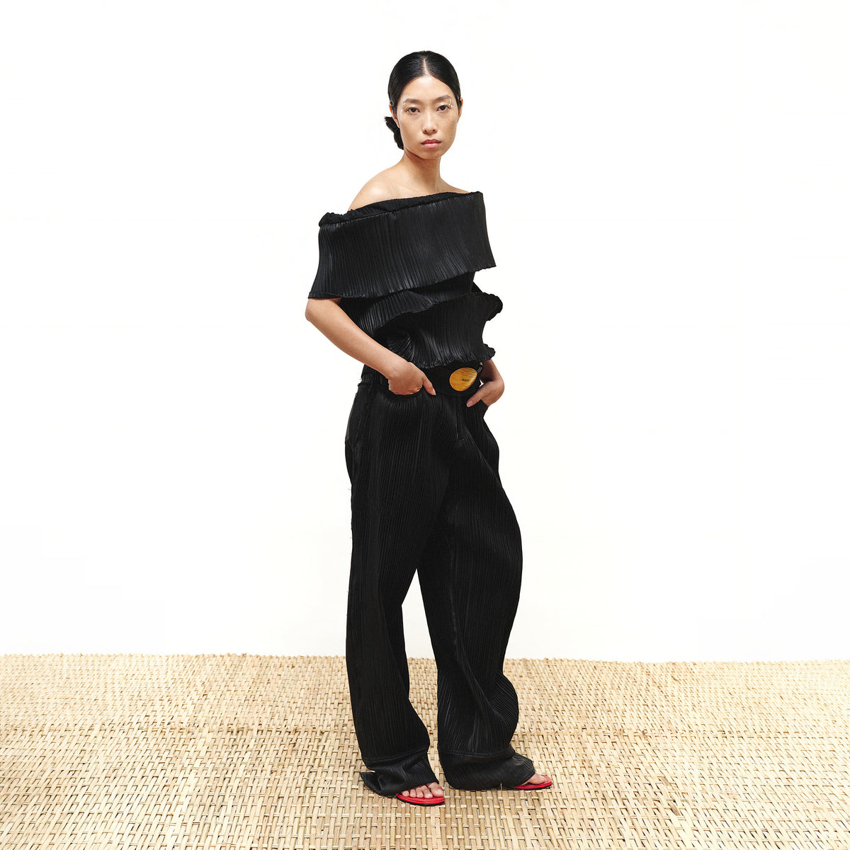BAMBOO PLEATED TOP