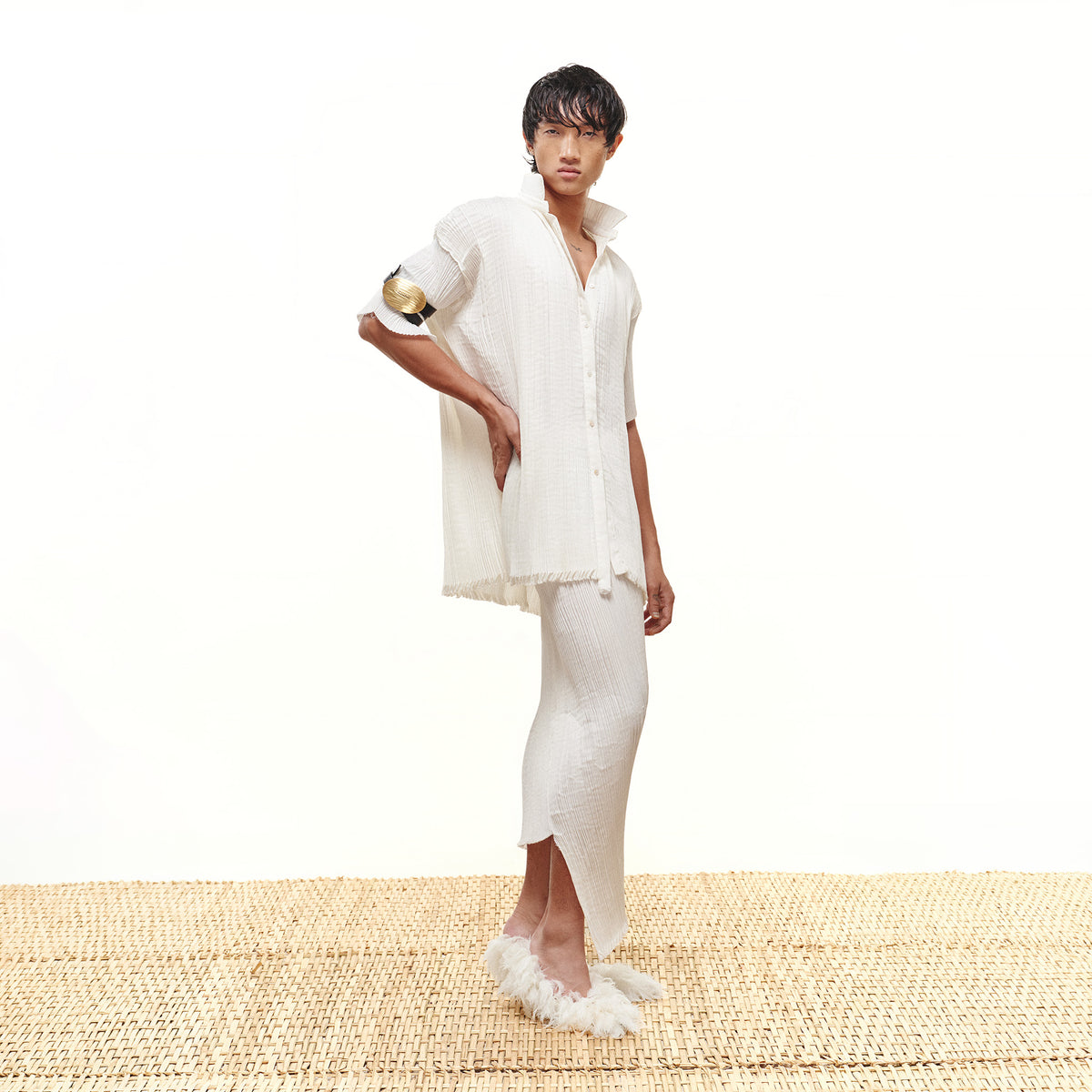 ELIAS PLEATED SHIRT